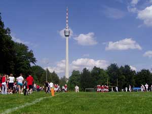 Bei einem Heimspiel der Stuttgart Scorpions habe ich meinen Sohn und sein Footballteam angefeuert.